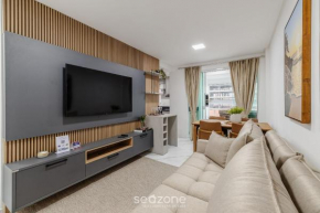 Apt com Churrasqueira a 700m da praia SIR0501